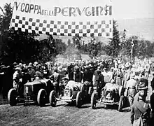 Départ de la Coppa della Perugina 1927.