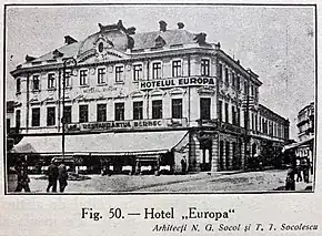 L'hôtel Europa dans les années 1930.