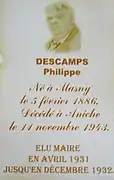 Philippe Descamps (1931-1932).