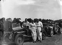 Ernesto Maserati, Luigi Fagioli et Amedeo Ruggeri, Maserati Type 26, Targa Florio, 1932