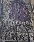Intérieur de la cathédrale de Chartres (1936).