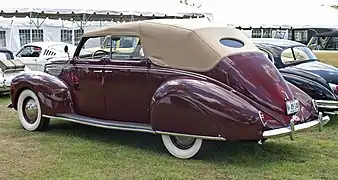 Lincoln-Zephyr V-12 sedan convertible, 1938