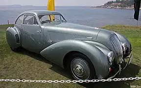 Bentley 4¼ Litre « Embericos » originale de 1939, des designers Marcel Pourtout et Georges Paulin