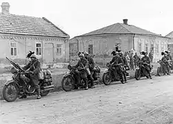 Bersagliers motocyclistes en Russie (1941).