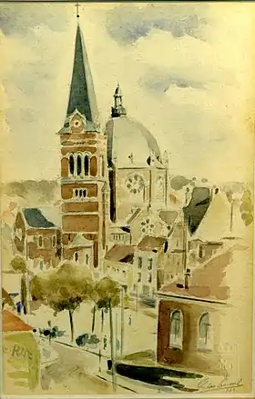 Église Saint-Job à Uccle, juin 1943.