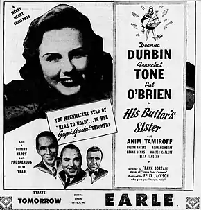 Description de l'image 1943 - Earle Theater Ad - 24 Dec MC - Allentown PA.jpg.