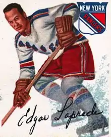 Description de l'image 1954 Topps Edgar Laprade.JPG.