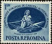 Description de l'image 1955 European Women's Rowing Championship, Romania - Ladies-skiff.jpg.