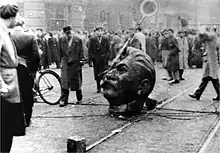 Photographie de l'insurrection de Budapest en 1956