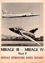 1956 Mirage III et Mirage IV