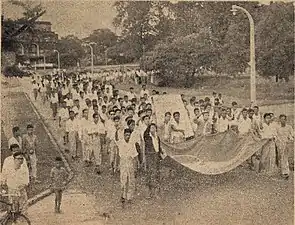 Manifestations de 1962 contre la politique de l'université et du régime : 1962 Rangoon University protests (en).