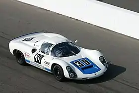 Une Porsche 910 de 1967 en démonstration à Watkins Glen