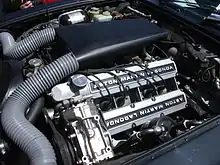 Un moteur V8 d'Aston Martin.