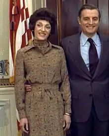 Joan et Walter Mondale en février 1977.