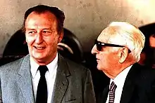 Description de l'image 1980s Jacques Swaters e Enzo Ferrari.jpg.