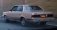 Arrière de la berline 600 SE de 1986 à 1988