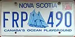 Nova Scotia license plate