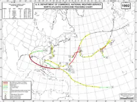 Image illustrative de l’article Saison cyclonique 1992 dans l'océan Atlantique nord