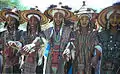 Peintures faciales (danse yaake des hommes wodaabes, Niger).