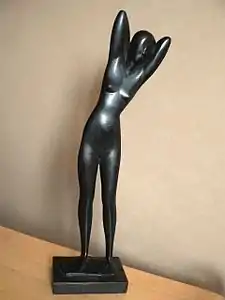 Ébène (avant 1998), bronze, 45 cm, collection particulière non sourcée.