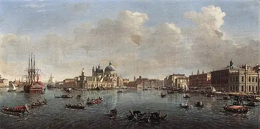 Vue de la lagune de San Marco, Venise1710