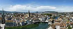 Zurich, ville la plus peuplée de Suisse.