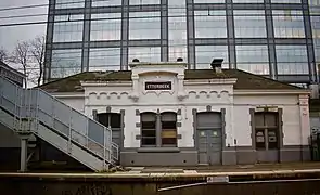 Premier bâtiment de la Gare d'Etterbeek.