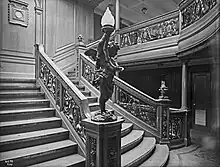 Photo du Grand Escalier arrière, pont B de l'Olympic.