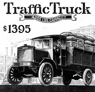 Traffic Motor Truck Corp. du 19 mai 1919 dans le magazine Country Gentleman (en).