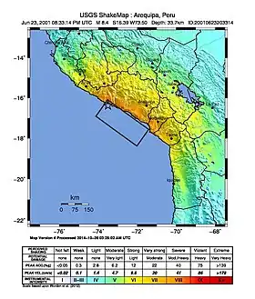 Image illustrative de l’article Séisme de 2001 au Pérou