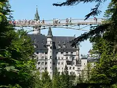 Vue du château et du Marienbrücke (pont de Marie).