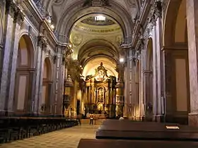 Intérieur de la cathédrale métropolitaine de Buenos Aires.