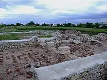 Ruines de thermes romains à Potaissa.