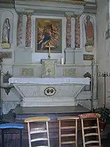 L'intérieur de la chapelle.