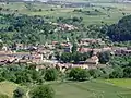 Saschiz (vue panoramique de la localité depuis la citadelle)