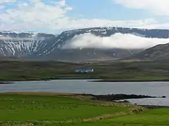 le long de la route 47 autour de Hvalfjörður en Islande.