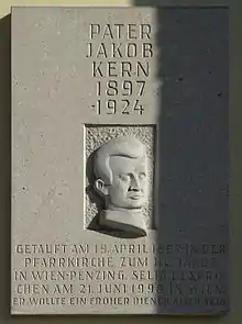 Plaque Jakob Kern