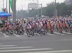 Description de l'image 2008 Olympic cycling road race men.JPG.