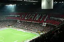 La Curva Sud de l'AC Milan