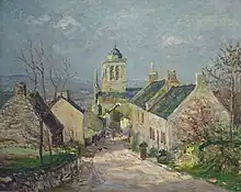 Maxime Maufra, La Rue descendante à Locronan (1906), huile sur toile, musée des Beaux-Arts de Quimper.
