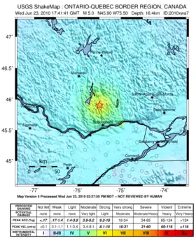 Image illustrative de l’article Séisme de 2010 au Québec