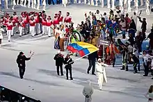 Délégation colombienne à la cérémonie d'ouverture aux JO de Vancouver