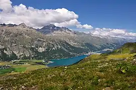 Lac de Silvaplana et lac de Sils