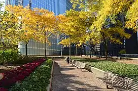 Un square de la promenade.