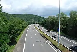 L'A26 au niveau du Viaduc de Streupas