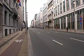 L'EV 5 dans sa traversée de Bruxelles