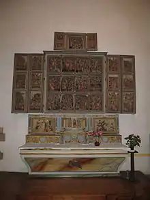 Retable des dix mille martyrs, Église Saint-Pierre de Crozon.