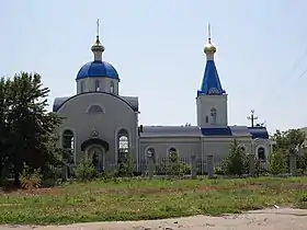 Vue de l'église de la Dormition.