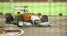 Photo d'Adrian Sutil lors du Grand Prix de Singapour 2011