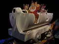 Prototype du wagon de l’attraction Seven Dwarfs Mine Train